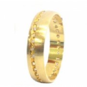 Aliança em Ouro Amarelo 18K com 30 brilhantes
